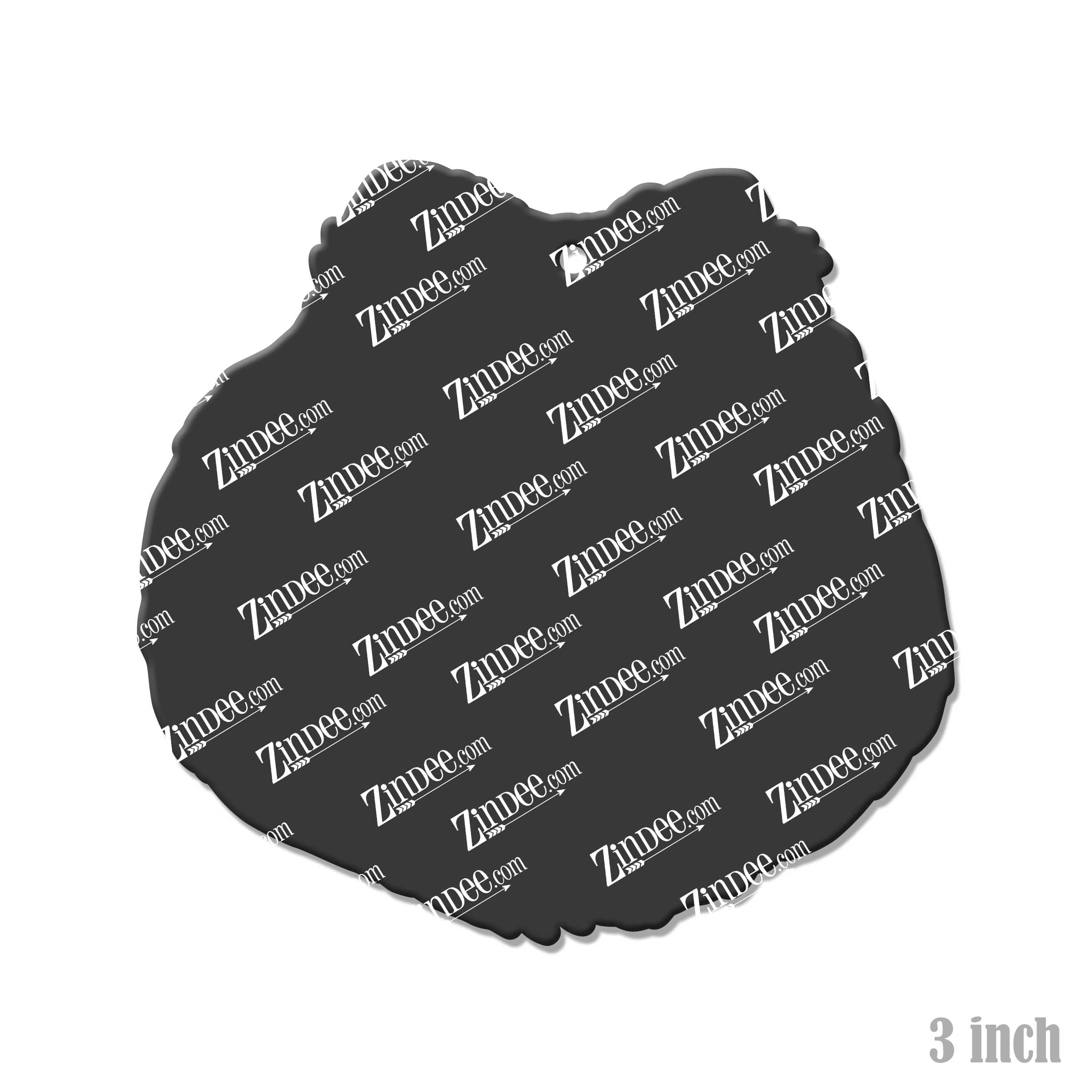 Pomeranian Head acrylic blank (3 inch) (5 piece minimum)