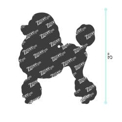 Poodle acrylic blank (3 inch)