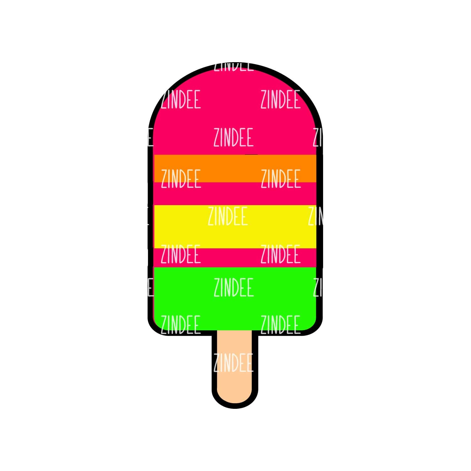 Popsicle acrylic blank (5 inch) - Image 2