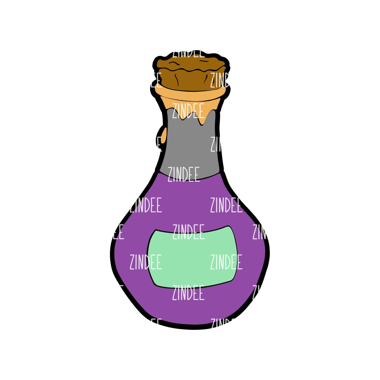 Potion Bottle Acrylic Blank- Sticker- UV DTF (2 inch) NO HOLE