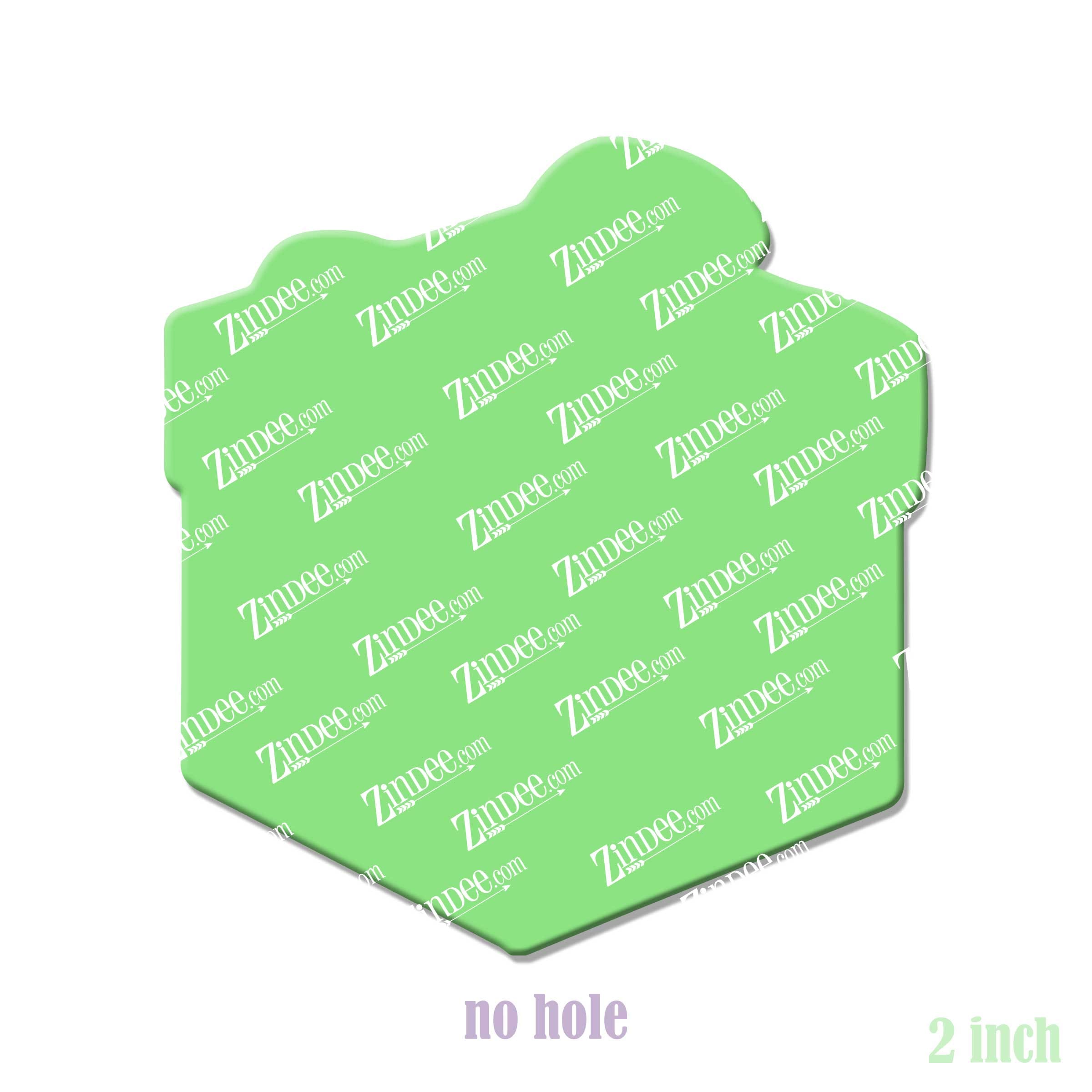 Alternative view of Present Acrylic Blank- Sticker- UV DTF (2 inch) NO HOLE