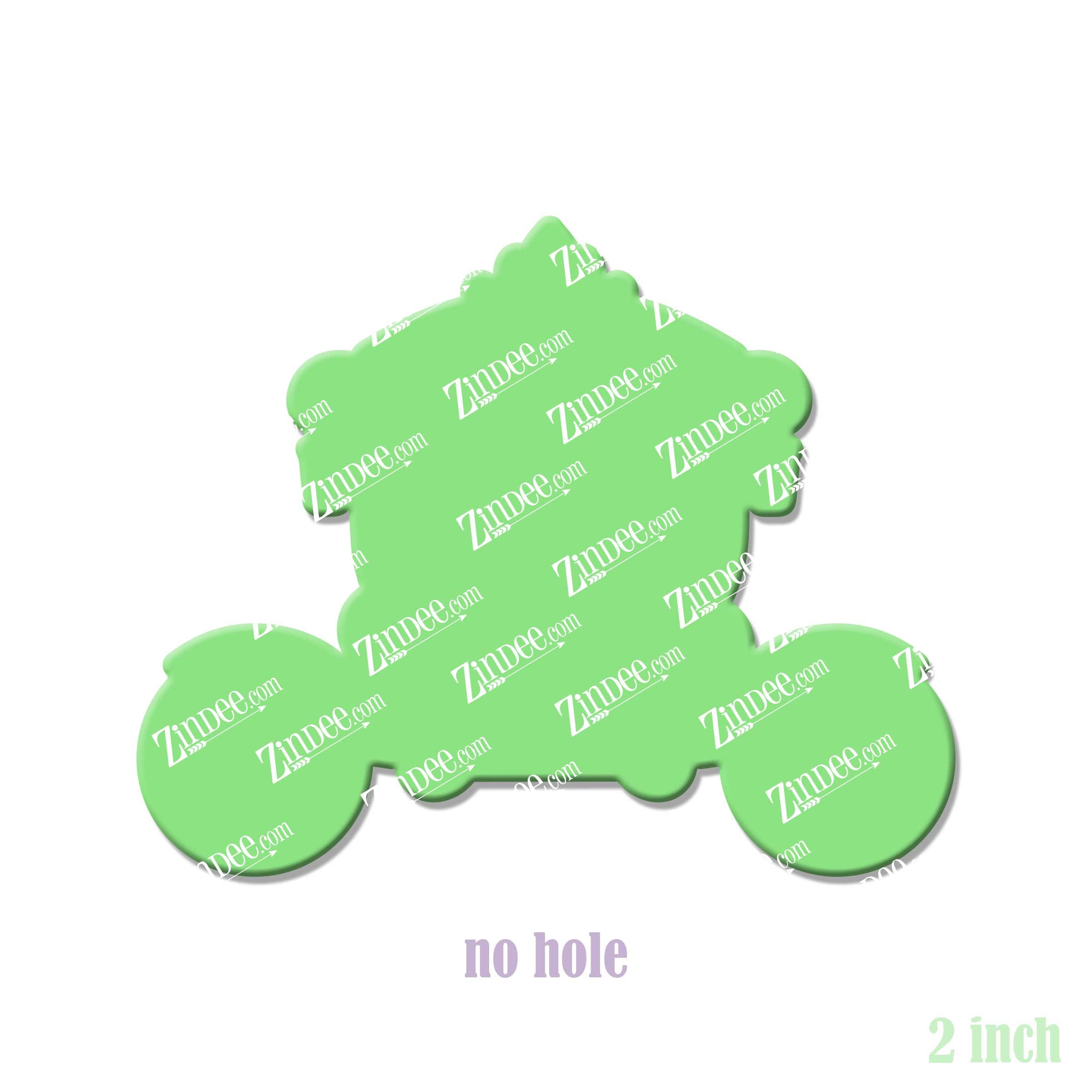 Alternative view of Princess Carriage Acrylic Blank- Sticker- UV DTF (2 inch) NO HOLE