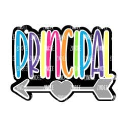 Principal – Acrylic Badge Reel Blank (2") No Hole | Optional Sticker or UV DTF