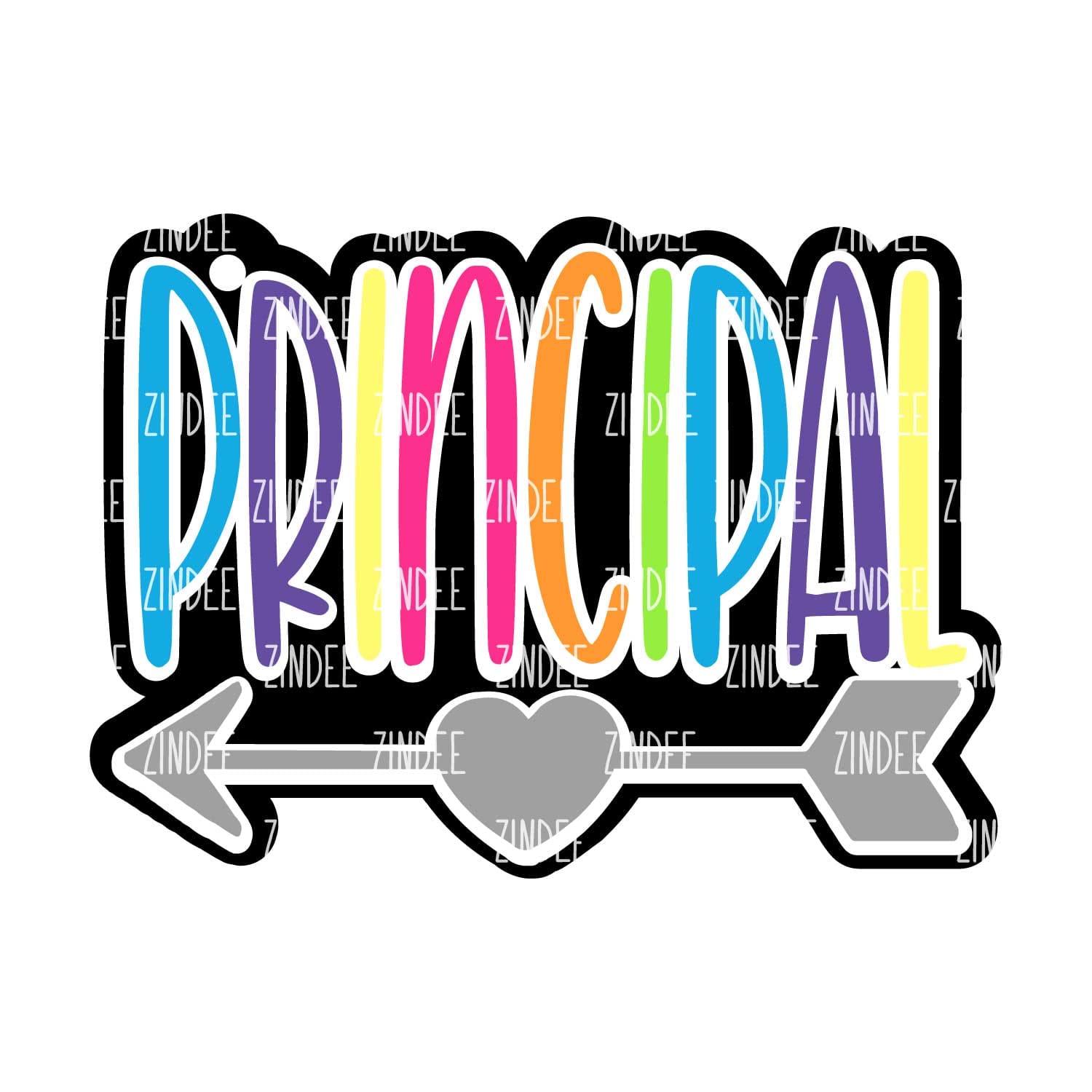 Principal Acrylic Blank- Sticker- UV DTF (2 inch) NO HOLE