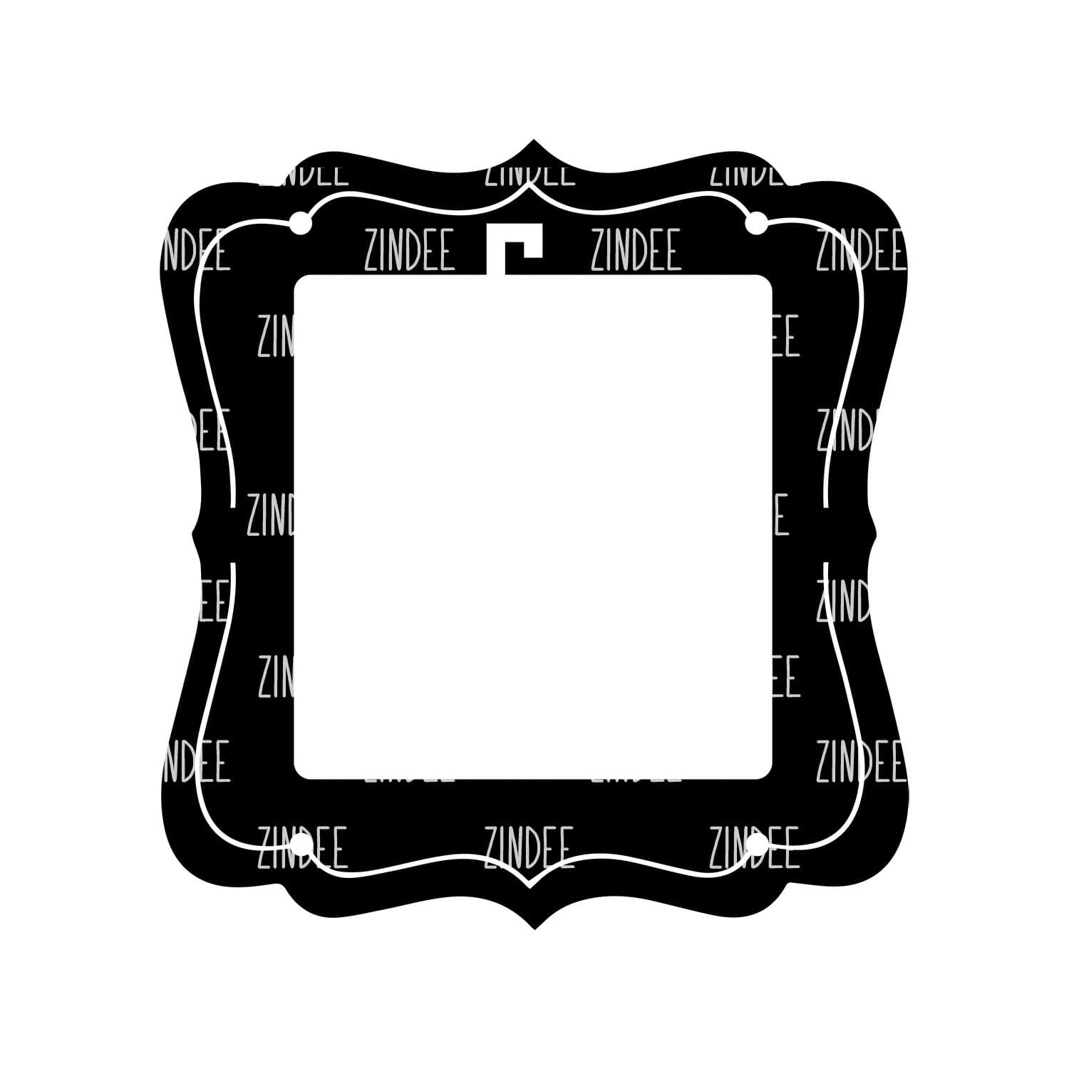 Alternative view of Product Frame 7.5" (White Acrylic)
