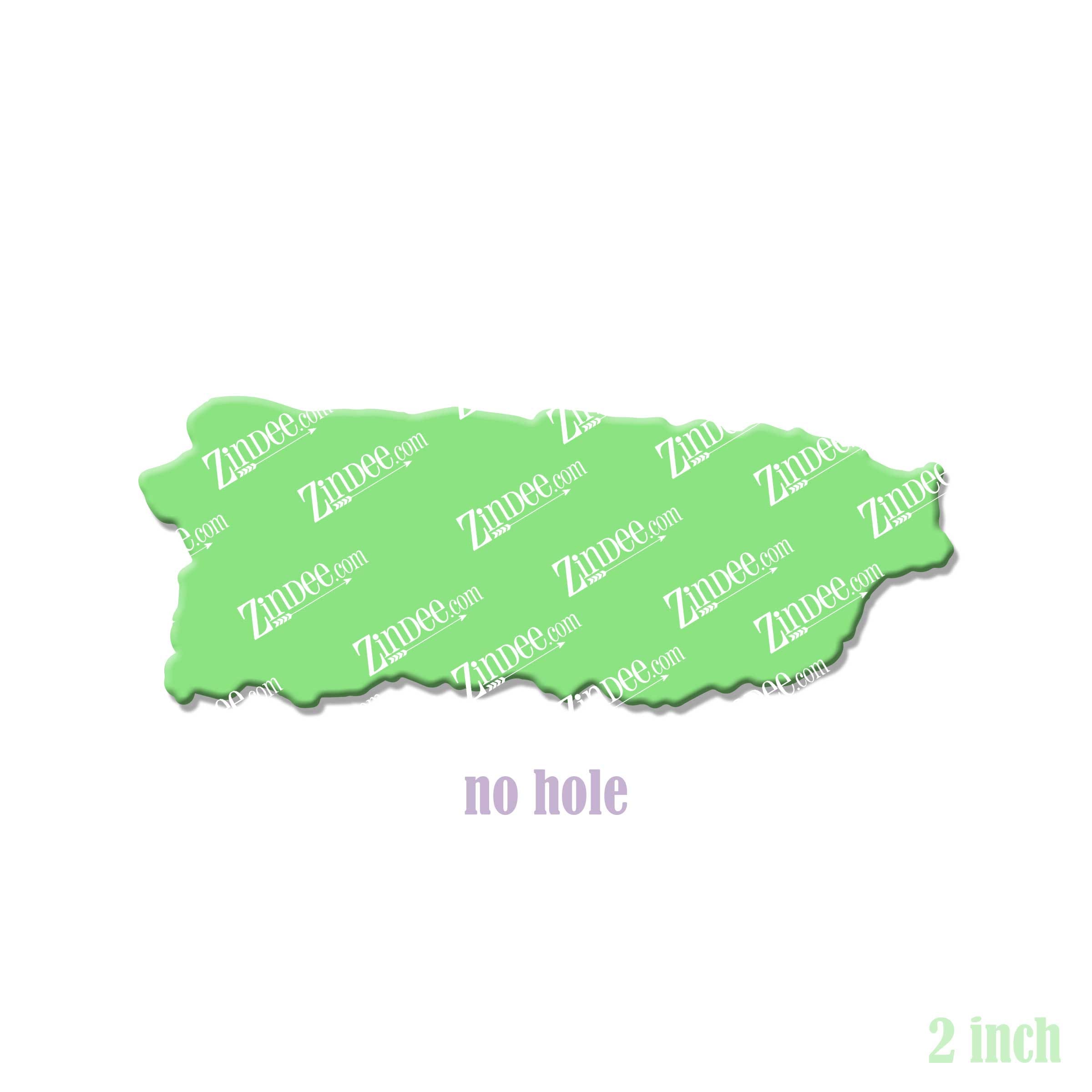 Puerto Rico acrylic blank (2 inch) NO HOLE