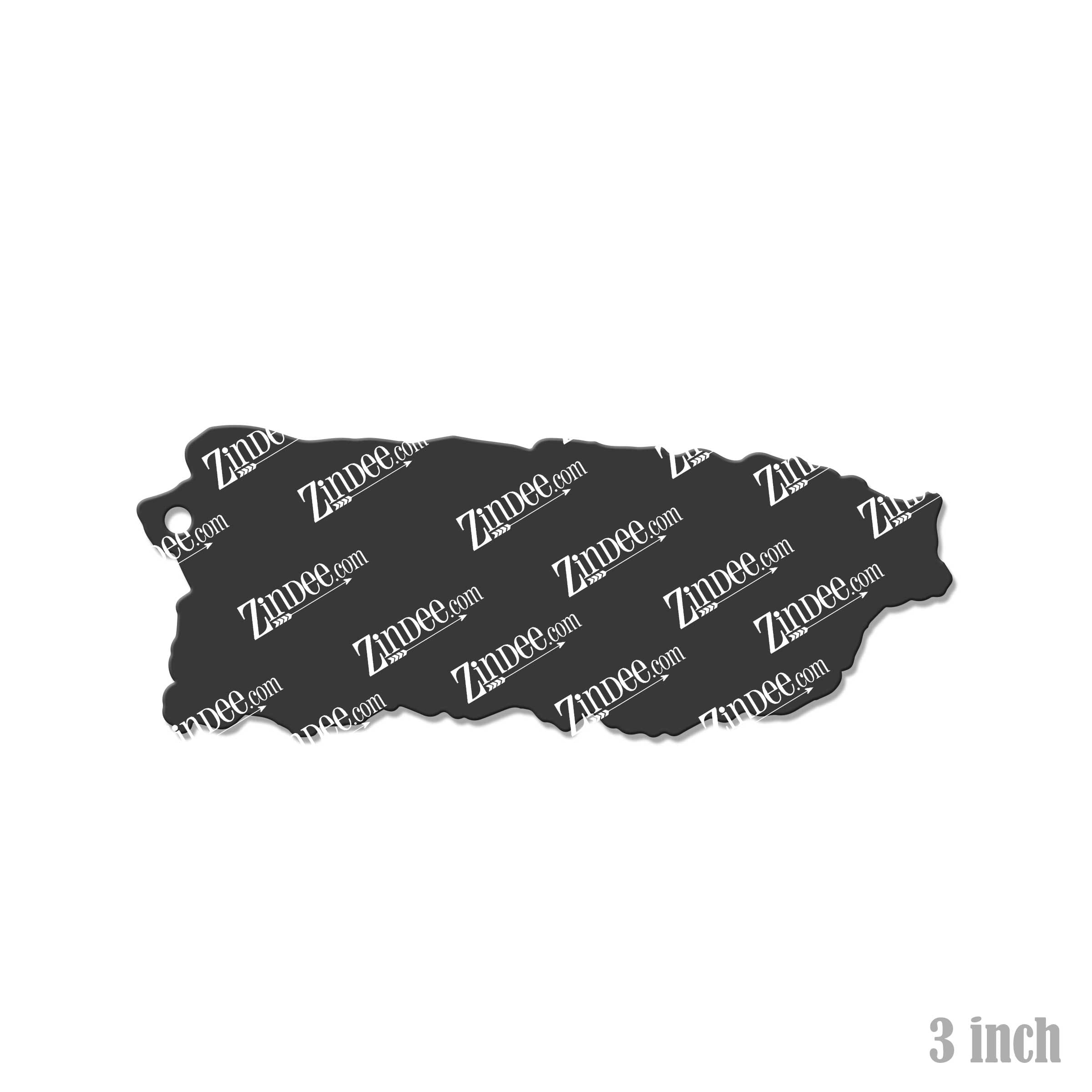 Puerto Rico acrylic blank (3 inch)