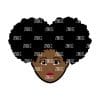 Puff Girl – Acrylic Keychain Blank (3") | Optional Sticker or UV DTF