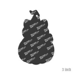 Alternative view of Pumpkin Cat – Acrylic Keychain Blank (3") | Optional Sticker or UV DTF
