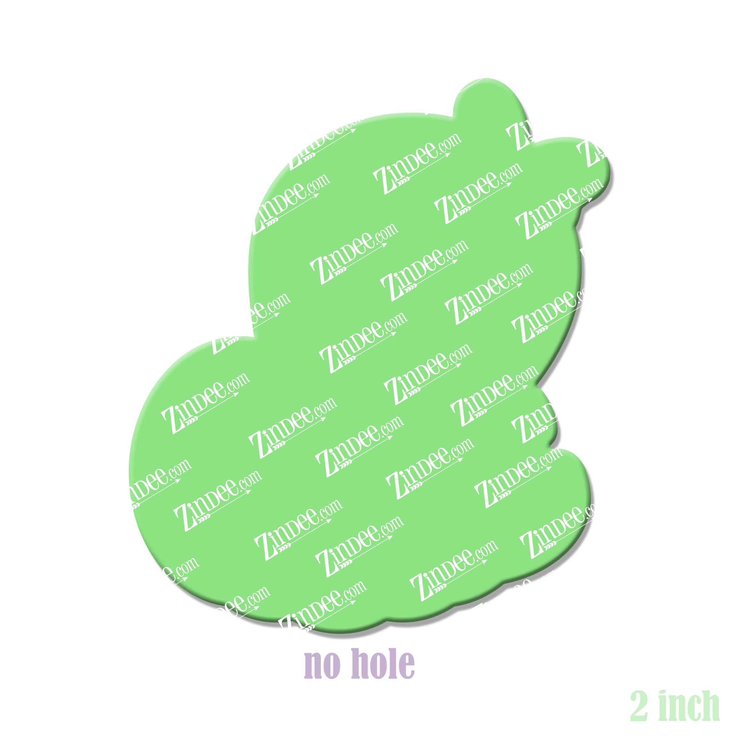 Alternative view of Pumpkin Ghost Acrylic Blank- Sticker- UV DTF (2 inch) NO HOLE