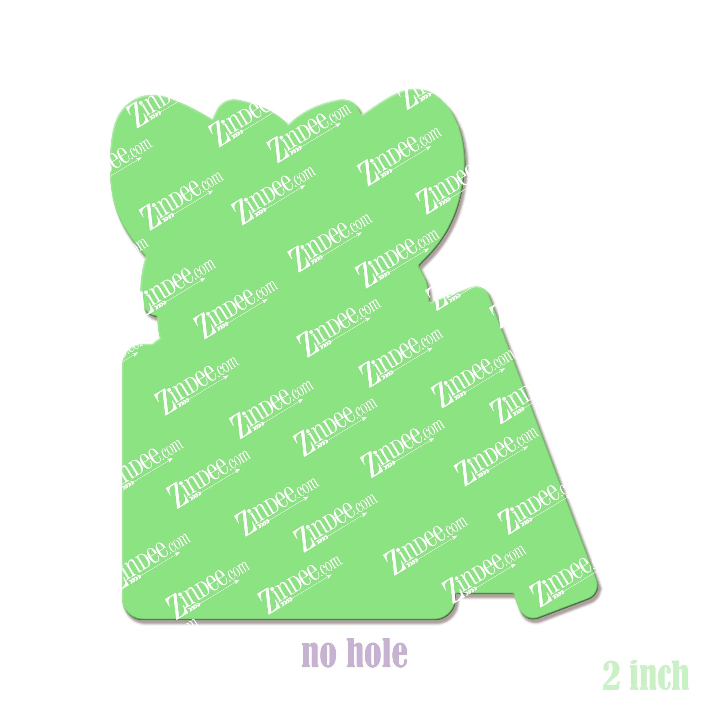 Alternative view of Puppy Present Acrylic Blank- Sticker- UV DTF (2 inch) NO HOLE