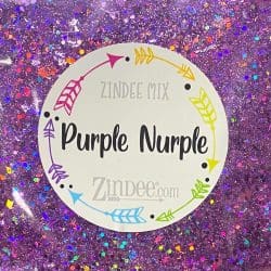 Purple Nurple Polyester Glitter (BAG) ZINDEE MIX