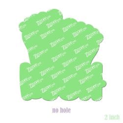 Alternative view of Push – Acrylic Badge Reel Blank (2") No Hole | Optional Sticker or UV DTF