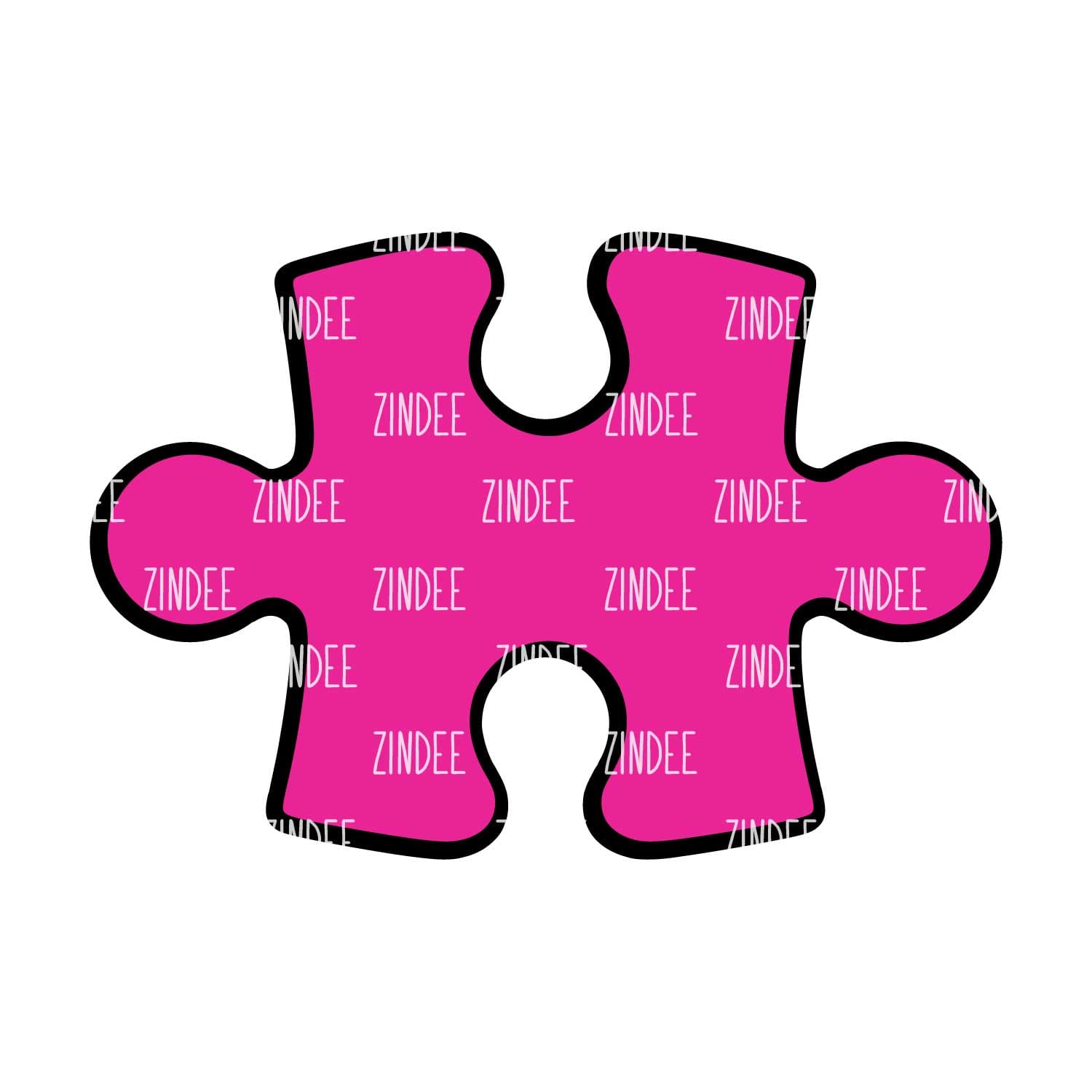 Puzzle Piece 2 Acrylic Blank- Sticker- UV DTF (2 inch) NO HOLE