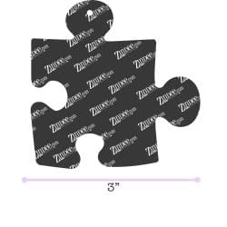 Alternative view of Puzzle Piece – Acrylic Keychain Blank (3") | Optional Sticker or UV DTF