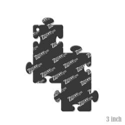 Puzzle Pieces Connected – Acrylic Keychain Blank (3") | Optional Sticker or UV DTF - Image 2