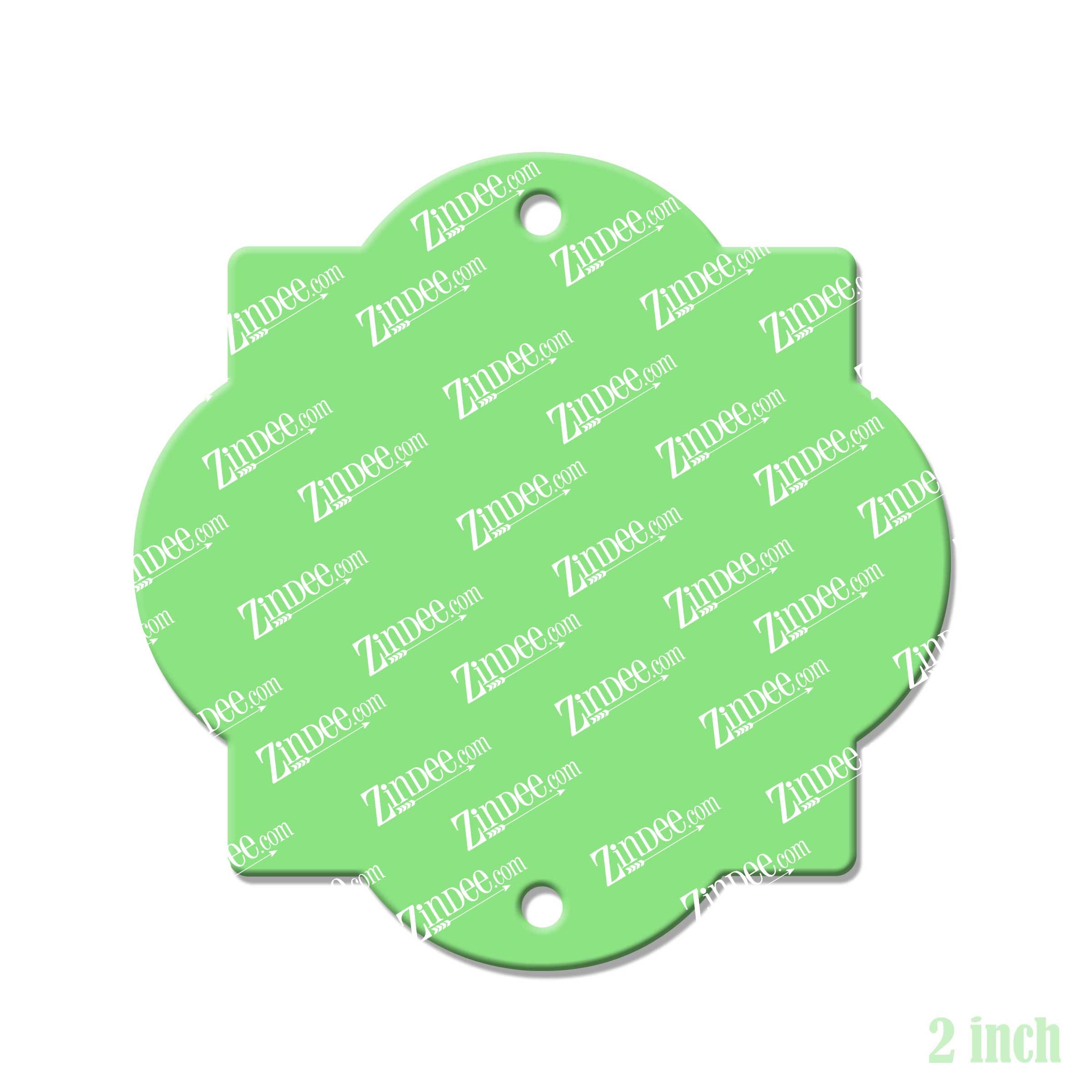 Alternative view of Quatrefoil Acrylic Blank- Sticker- UV DTF (2 inch) 2 HOLES