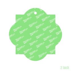 Alternative view of Quatrefoil – Acrylic Keychain Blank (2") | Optional Sticker or UV DTF