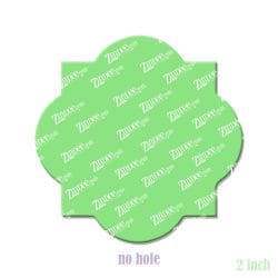 Alternative view of Quatrefoil – Acrylic Badge Reel Blank (2") No Hole | Optional Sticker or UV DTF