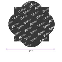 Alternative view of Quatrefoil – Acrylic Keychain Blank (3") | Optional Sticker or UV DTF