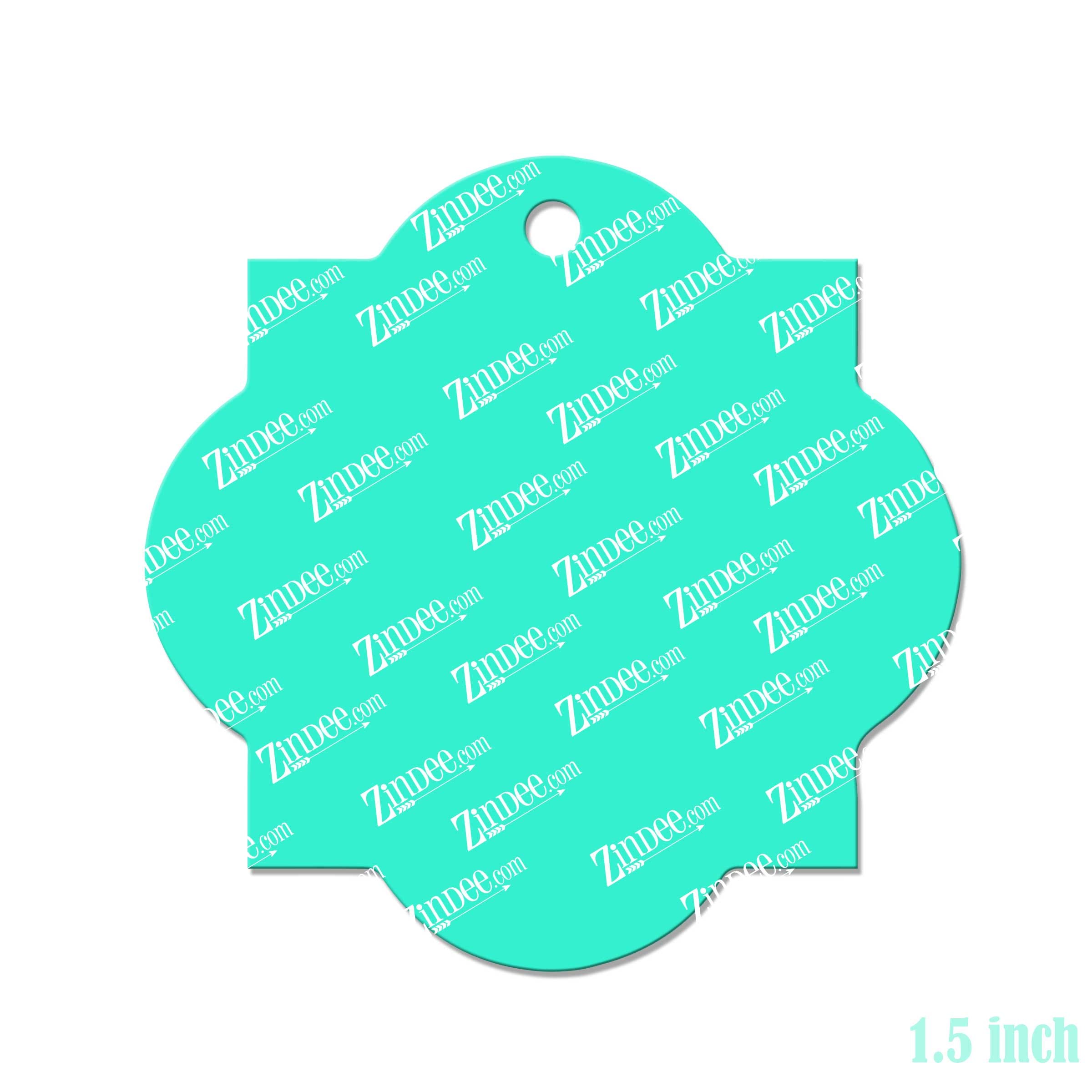 Quatrefoil Acrylic Blank- Sticker- UV DTF (1.5 inch) - Image 2