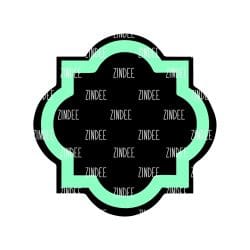 Quatrefoil – Acrylic Keychain Blank (2") | Optional Sticker or UV DTF