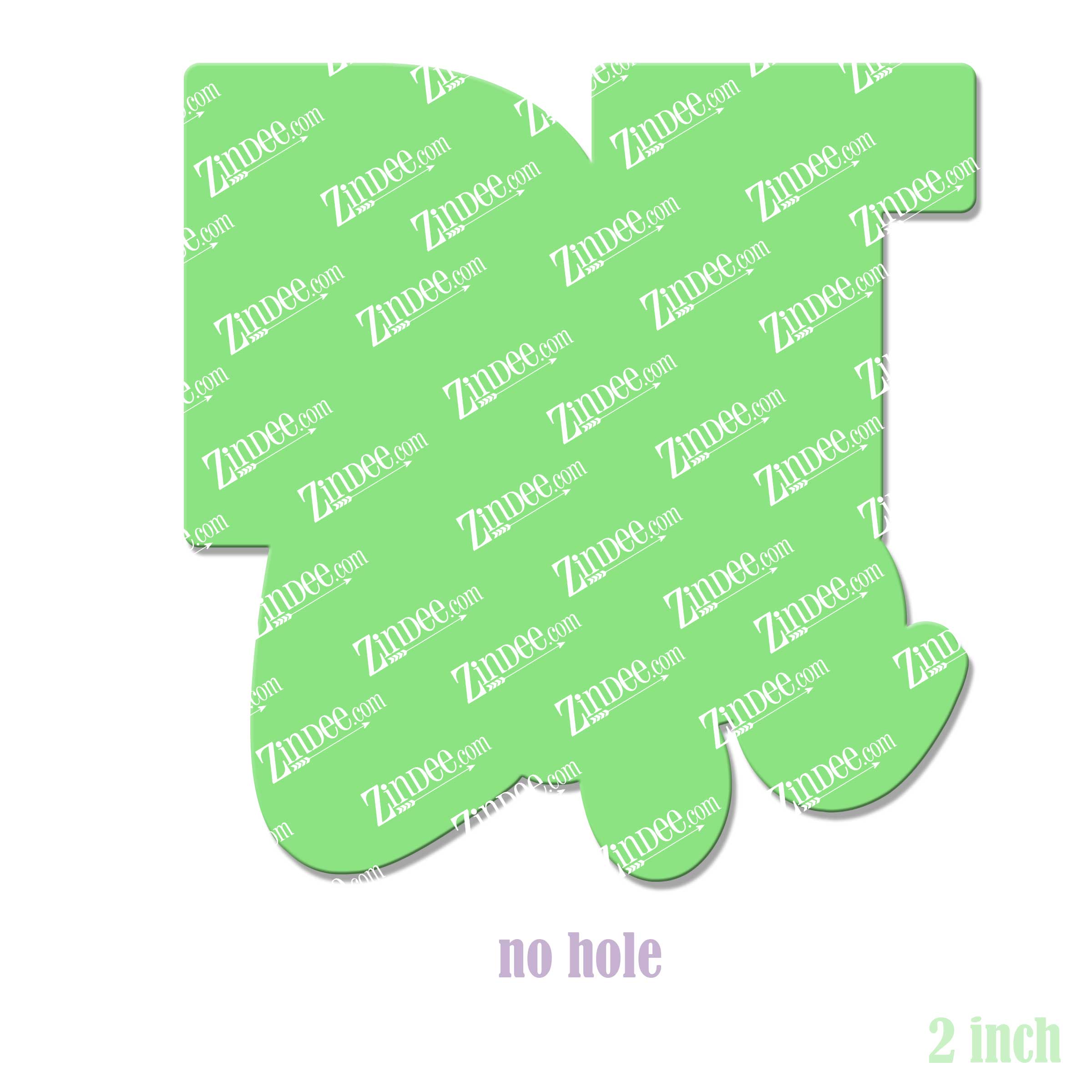 Alternative view of RT Life Acrylic Blank- Sticker- UV DTF (2 inch) NO HOLE