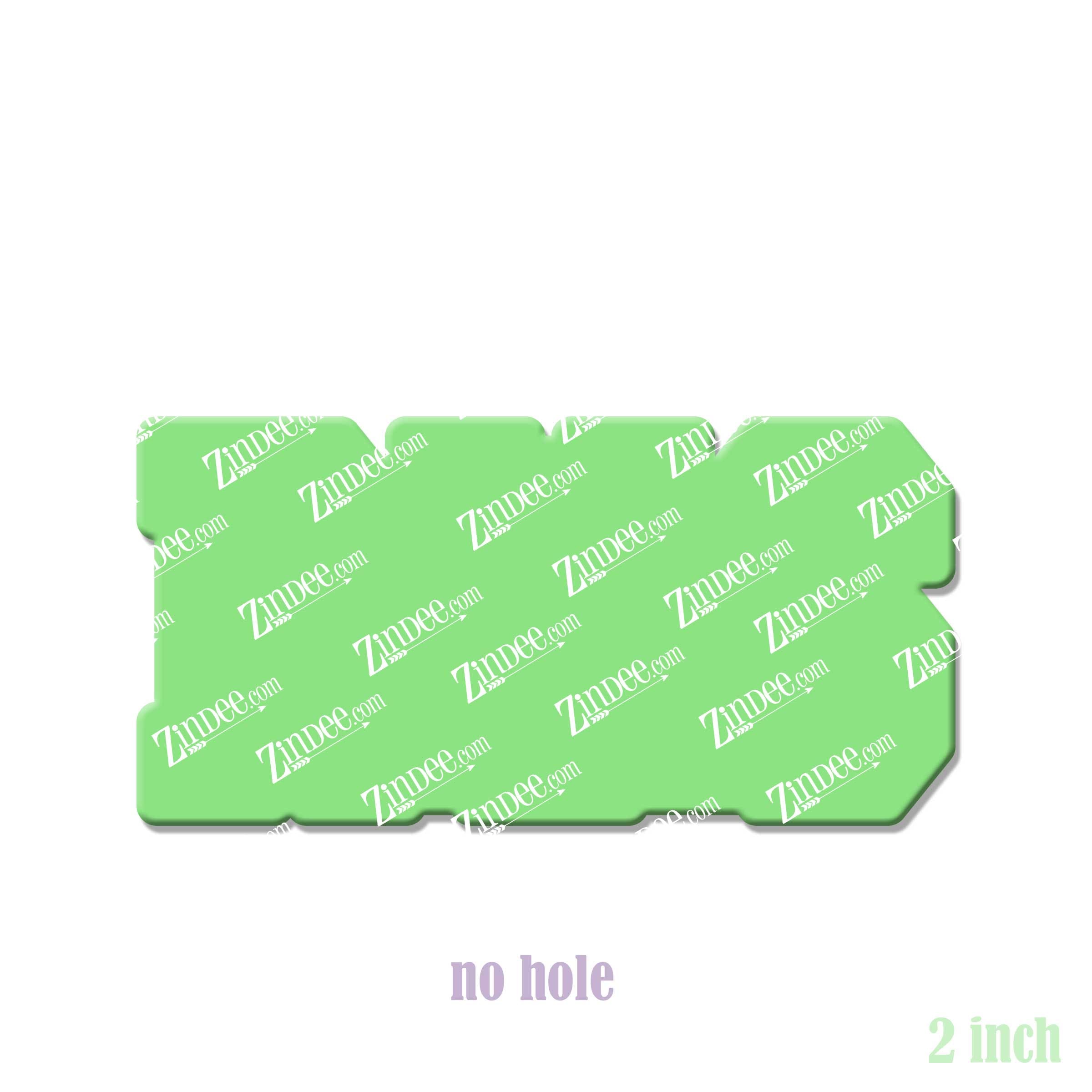 RVS acrylic blank (2 inch) NO HOLE (5 piece minimum)