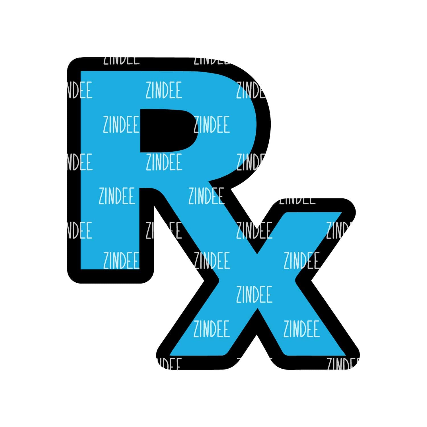 RX Acrylic Blank- Sticker- UV DTF 2 inch (NO HOLE)