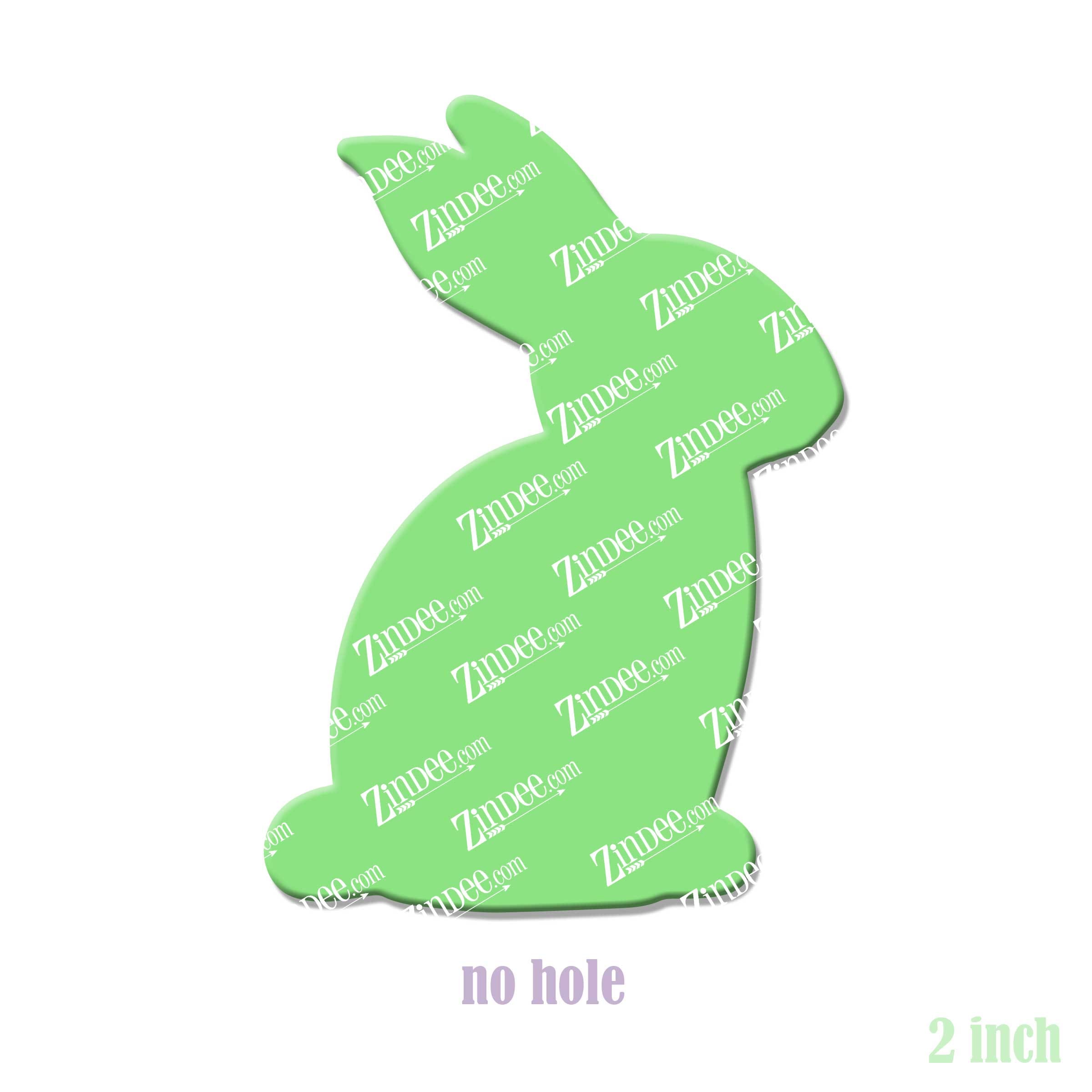 Alternative view of Rabbit Acrylic Blank- Sticker- UV DTF (2 inch) NO HOLE