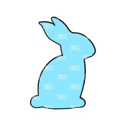 Rabbit Acrylic Blank- Sticker- UV DTF (1.5 inch)