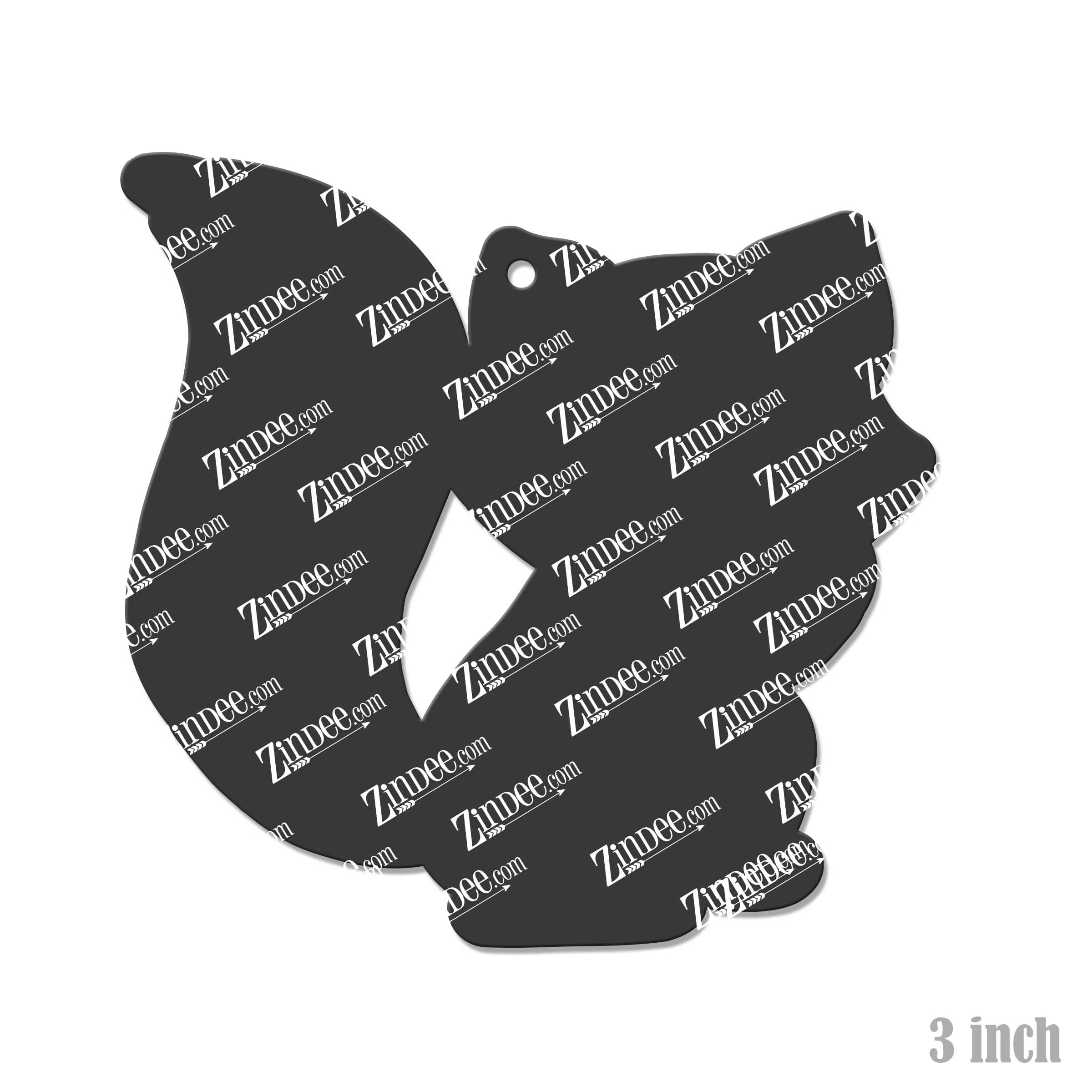 Alternative view of Raccoon Acrylic Blank- Sticker- UV DTF (3 inch)