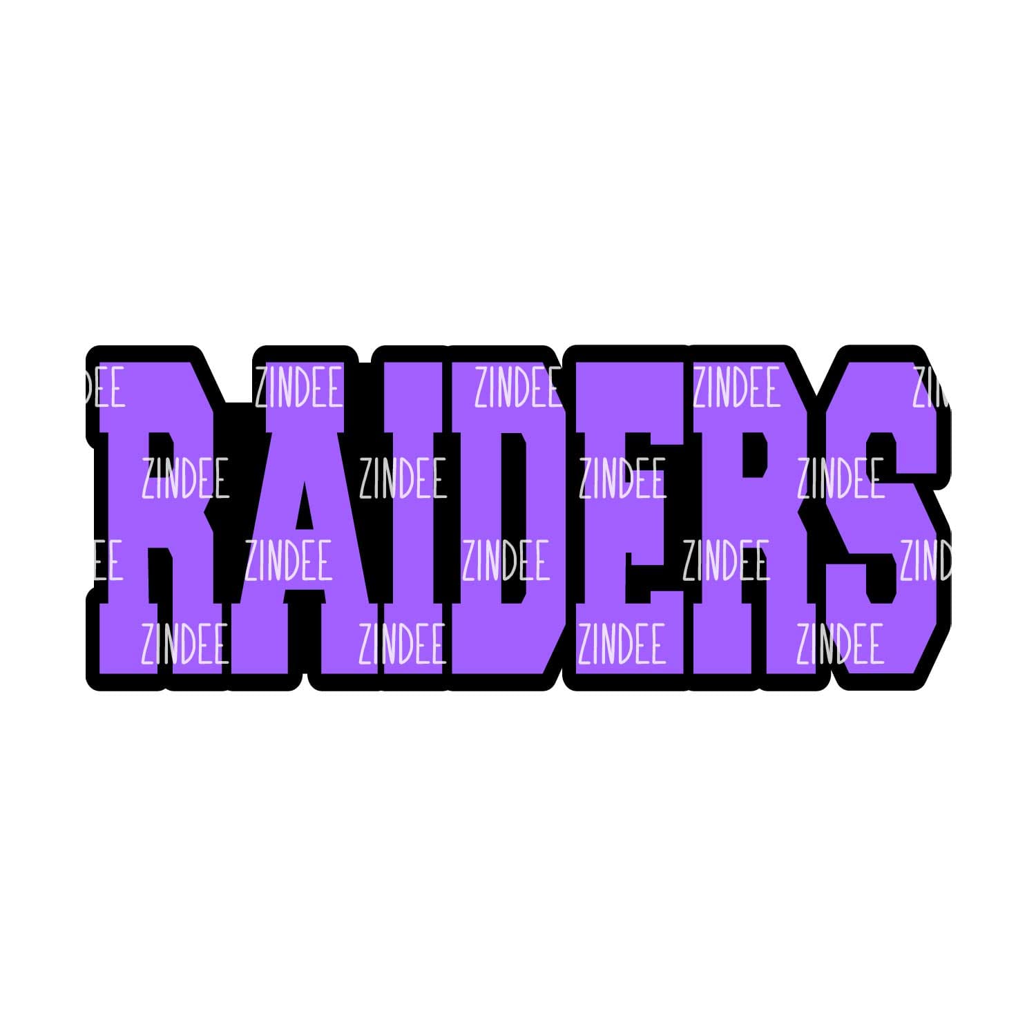 Raiders (word) Acrylic Blank- Sticker- UV DTF (2 inch) NO HOLE