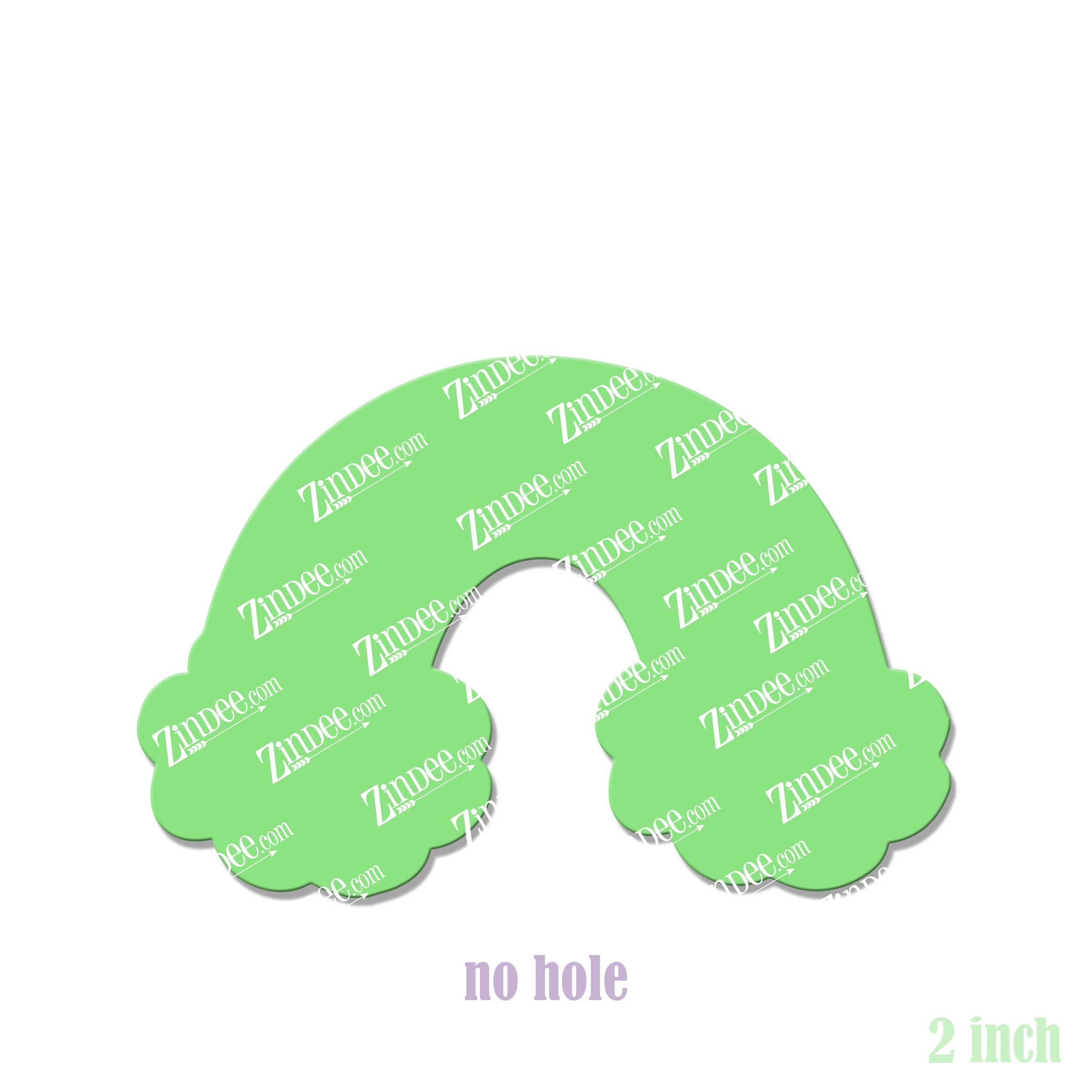 Alternative view of Rainbow with Cloud Acrylic Blank- Sticker- UV DTF (2 inch) NO HOLE