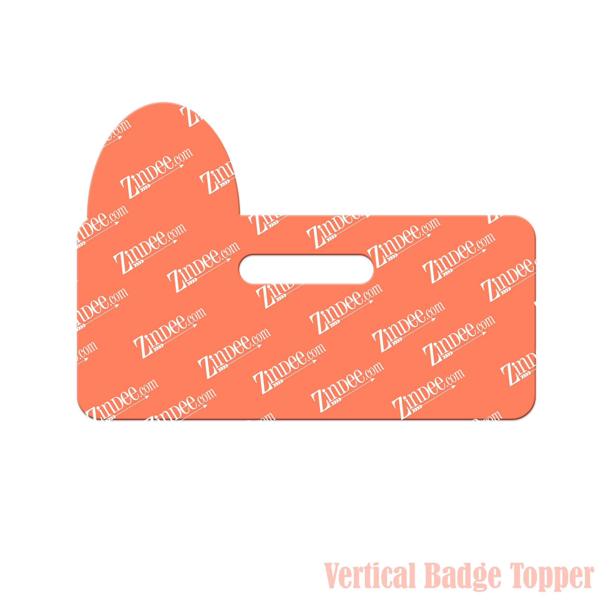 Rainbow Badge Topper (Vertical) (lightweight acrylic)