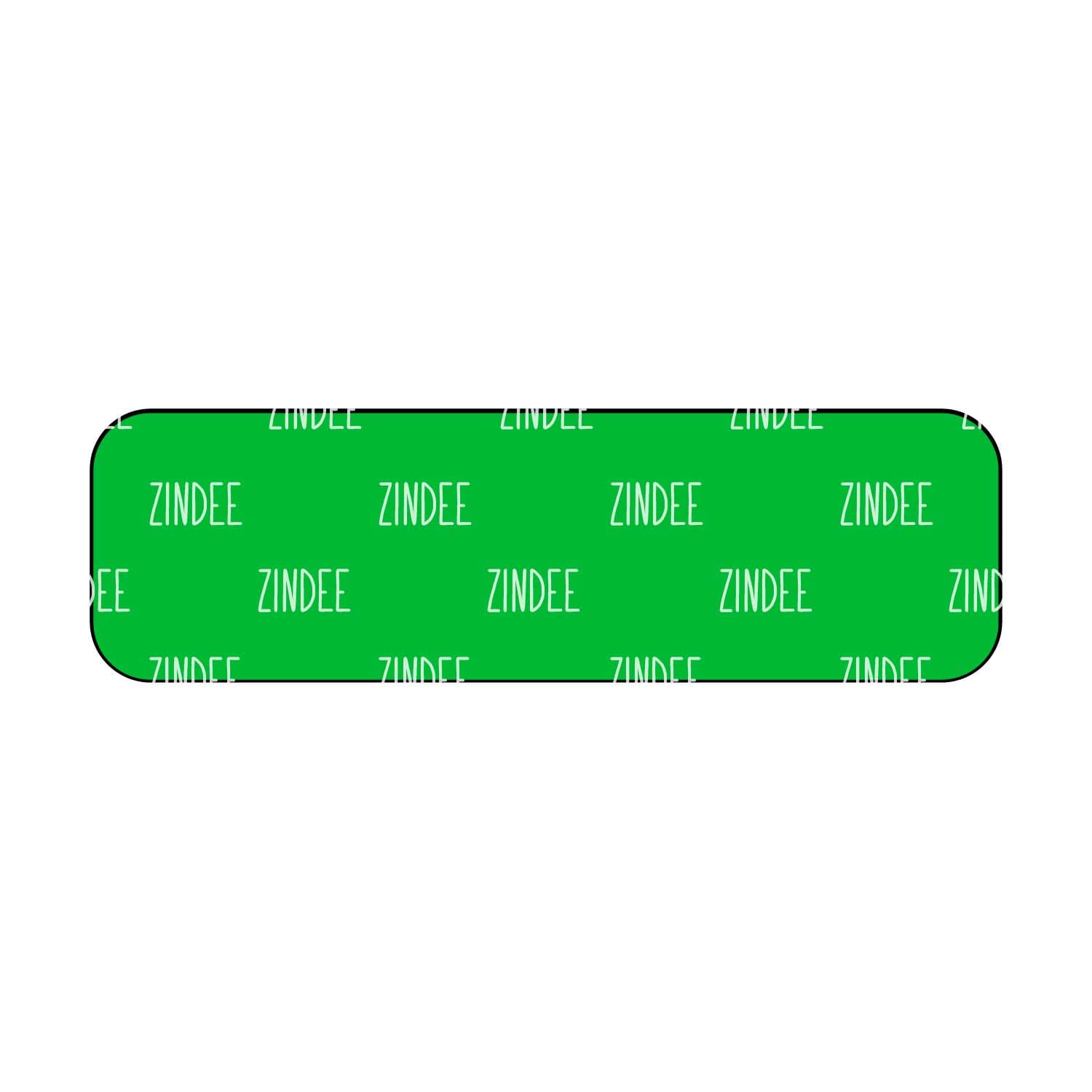 Alternative view of Rectangle Long 3 inch (Black Acrylic)