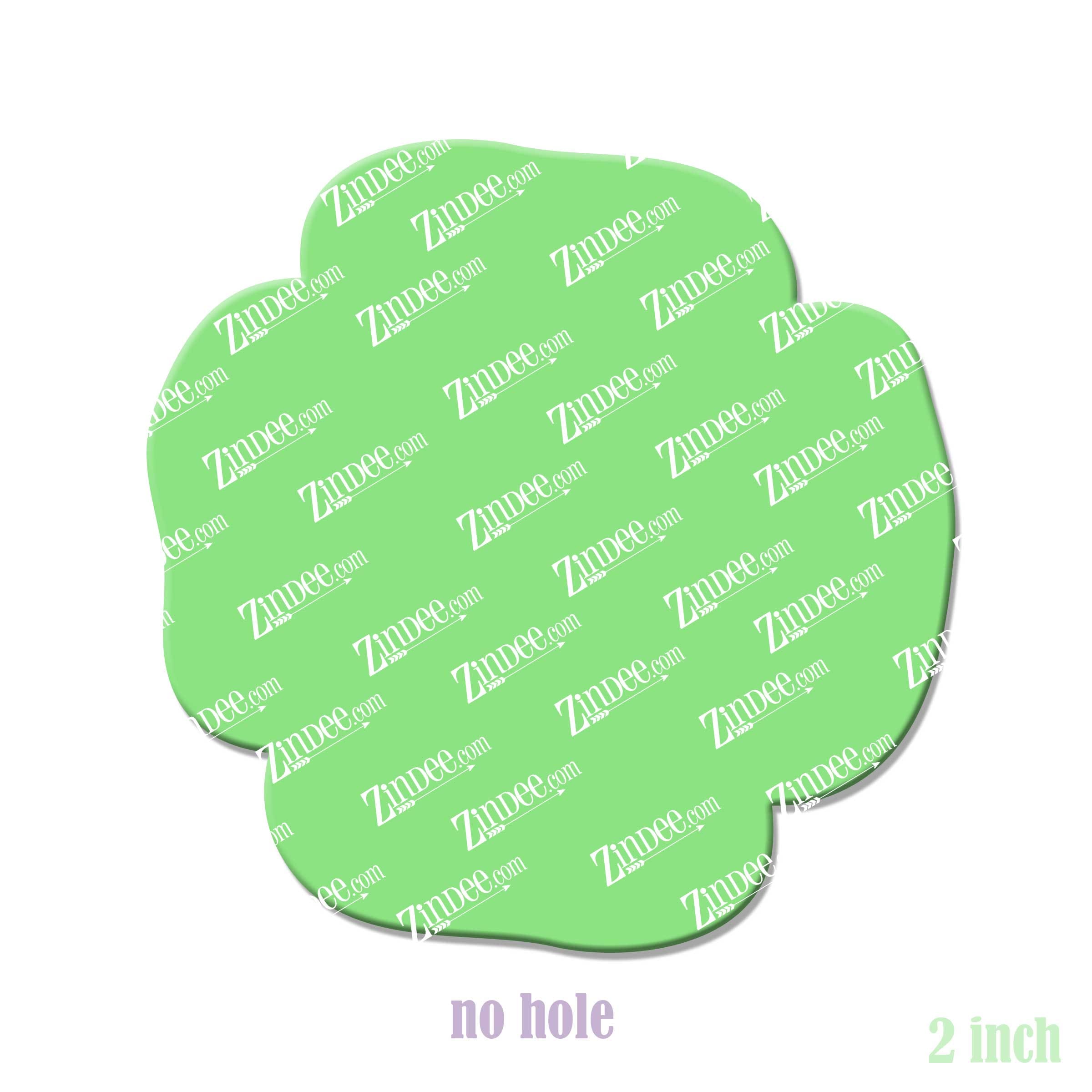 Alternative view of Red Poppy Acrylic Blank- Sticker- UV DTF (2 inch) NO HOLE