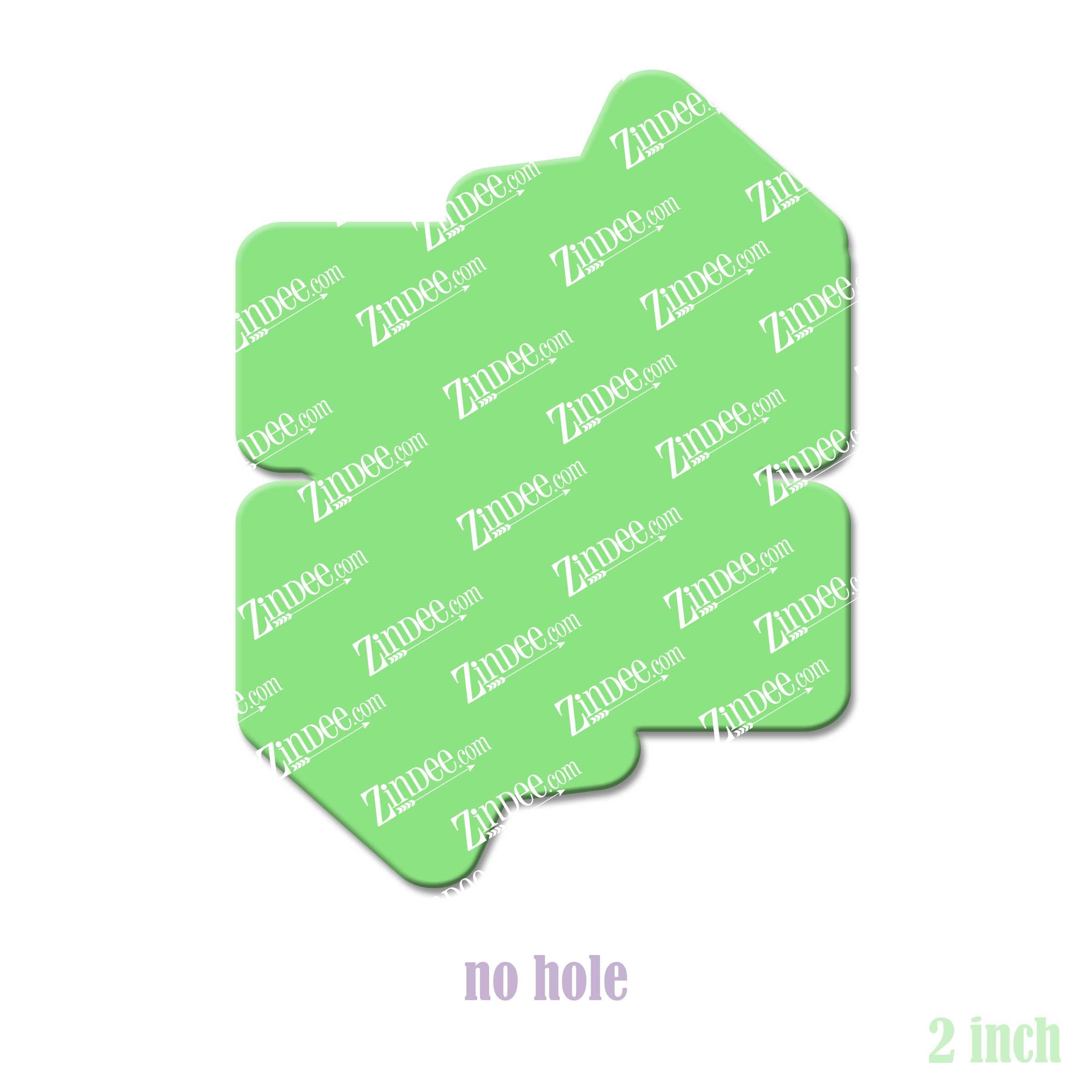 Ribbon Banner acrylic blank (2 inch) NO HOLE