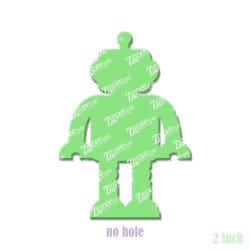 Robot acrylic blank (2 inch) NO HOLE