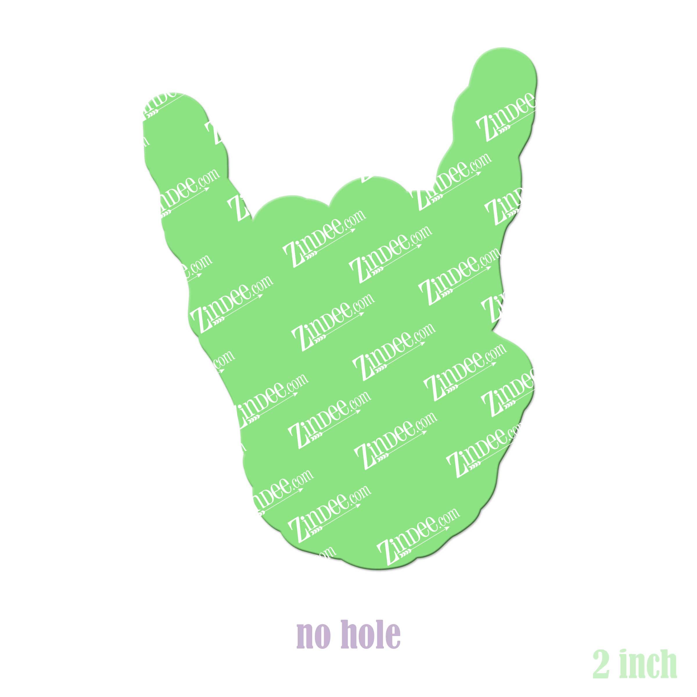 Alternative view of Rock On Skeleton Acrylic Blank- Sticker- UV DTF (2 inch) NO HOLE