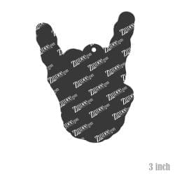 Alternative view of Rock On Skeleton Acrylic Blank- Sticker- UV DTF (3 inch)