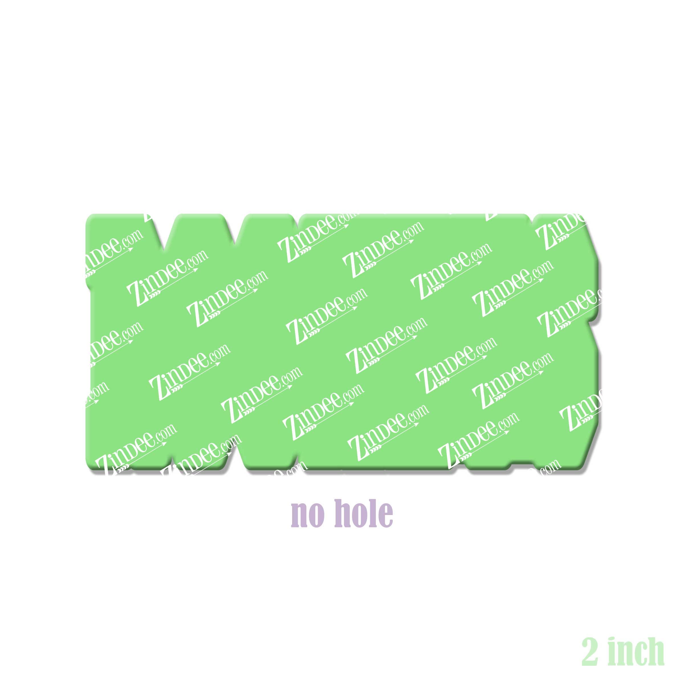 Rockets (word) acrylic blank (2 inch) NO HOLE (5 piece minimum)