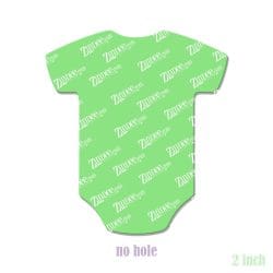 Alternative view of Baby Romper – Acrylic Badge Reel Blank (2") No Hole | Optional Sticker or UV DTF