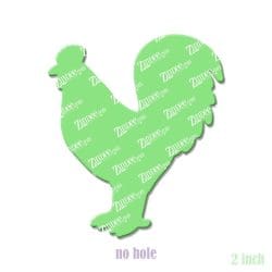 Alternative view of Rooster – Acrylic Badge Reel Blank (2") No Hole | Optional Sticker or UV DTF