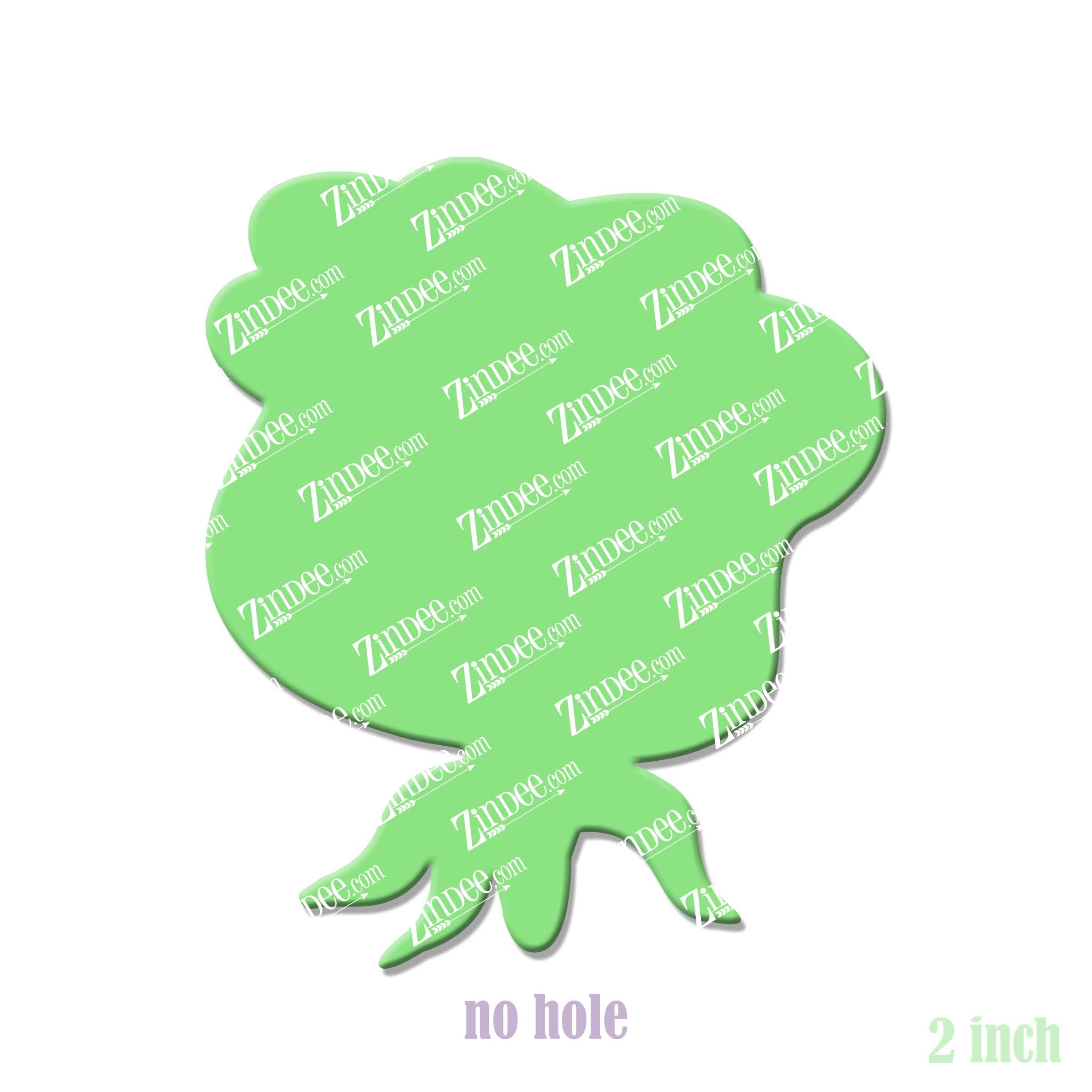 Alternative view of Rose Acrylic Blank- Sticker- UV DTF (2 inch) NO HOLE