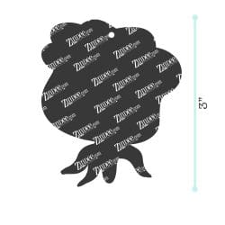 Alternative view of Rose – Acrylic Keychain Blank (3") | Optional Sticker or UV DTF