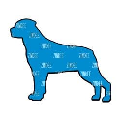 Alternative view of Rottie Dog acrylic blank (3 inch)