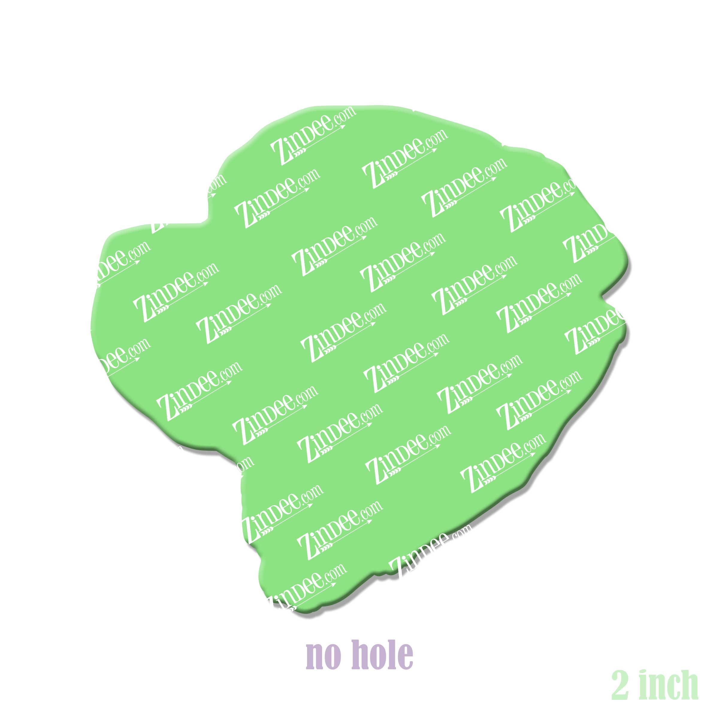 Rottweiler Head acrylic blank (2 inch) NO HOLE (5 piece minimum)