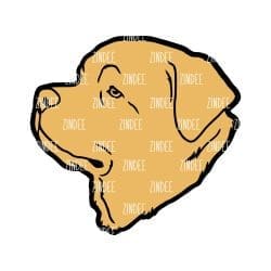 Alternative view of Rottweiler Head acrylic blank (3 inch)