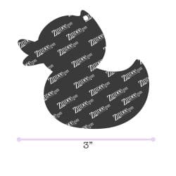 Alternative view of Rubber Ducky – Acrylic Keychain Blank (3") | Optional Sticker or UV DTF
